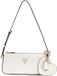 GUESS Isobel Mini Sac d'épaule Blanc crème