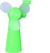 Merkloos Mini ventilator/handventilator - 11 cm - Groen