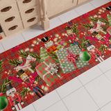 PETTI Artigiani Italiani - Kerstkeukentapijt, kerstkeukentapijt, antislip en wasbaar, tapijt voor Kerstmis, 52 x 440 cm, Soldatini, gemaakt in Italië
