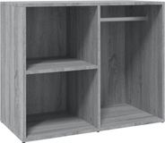 vidaXL Kledingkast - 80x40x65 cm - bewerkt hout - grijs sonoma eikenkleur