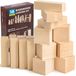 Omgoods - Ensemble de planches à découper - Blocs de bois - Kit de sculpture sur bois - Création artistique en bois - Bois de tilleul - Adapté aux débutants et aux utilisateurs expérimentés