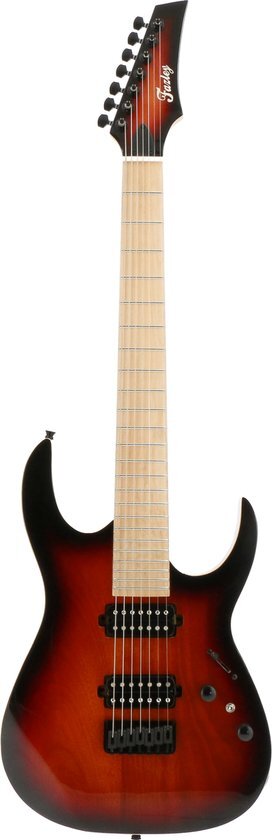 Fazley F7S 3-Color Sunburst 7-snarige elektrische gitaar