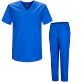 Misemiya Uniseks uniform MZ-8178, werkkleding voor volwassenen - Koningsblauw 21, maat XXL