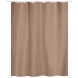 MSV Douchegordijn 180x200 cm – Polyester Douchegordijn in Cappuccino – Spatbescherming voor Douche en Bad