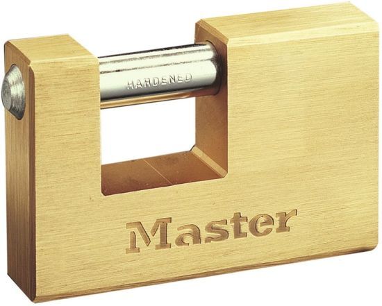 Masterlock vierkant hangslot 85mm x 12mm 608EURD