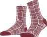 FALKE Coast Tile gedessineerd Coton Sokken dames rood - maat 39-42