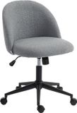 HOMCOM Bureaustoel Teddy Fleece Grijs