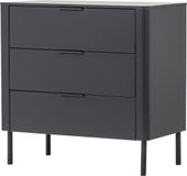 WOOOD Gunnar Ladekast - Grenen - Matzwart - 93x94x52