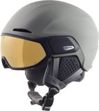Alpina Alto Q Lite Skihelm Met Vizier 2023 | Moon Grey Matt | Quatroflex Lite Morror (Cat. 2) | Maat: 55 - 59 cm
