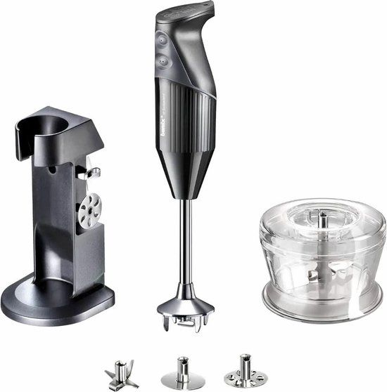 Bamix Deluxe Staafmixer Zwart - 200W - Met accessoires
