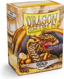 Arcane Dragon Shield Standard Size Card Sleeves Gold Matte 100x