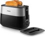 Philips Daily Collection HD2517/90 - Broodrooster 8 standen - 2 snede(n) - 830 W Zwart, Zilver