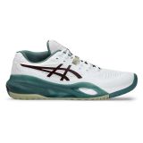 Asics Chaussures de tennis Gel Resolution X pour hommes blanc/vert/violet