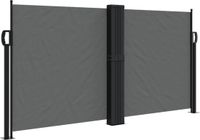vidaXL Windscherm uittrekbaar 120x1000 cm antraciet