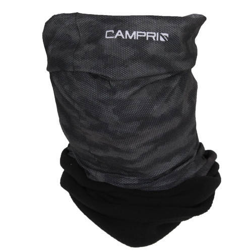 Campri Campri fleece colsjaal grijs/zwart