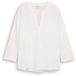 Tom Tailor Chemise à manches longues en mélange de matières - Taille XL - Whisper White