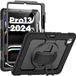 Selected by GSMpunt.nl Hoes met ingebouwde Screenprotector Geschikt voor iPad Pro 13 (2024/2025) | Inclusief 360° Draaibare Handriem en Schouderriem | Zwart
