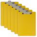 Officemate Klembord van gerecycled kunststof, lettergrootte, geel, 6 stuks (83082)