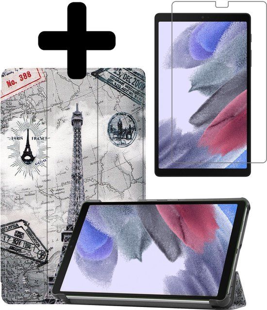 Samsung Galaxy Tab A7 Lite Hoesje - Book Case - Eiffeltoren
