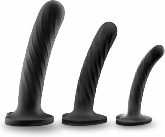 Temptasia Twist Dildo Kit - Set Van 3 - Zwart