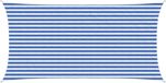 vidaXL Voile d'ombrage rectangulaire 2,5 x 5 m HDPE bleu et blanc