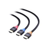 Cable Matters 3-Stuks 4K HDMI Kabel (kleurgecodeerde HDMI Kabel, HDMI naar HDMI) voor 4K 60Hz en HDR - 0,9 meter