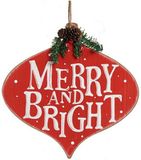 Krist+ Bord Merry and Bright Plastic Hout MDF (30 x 3,5 x 30 cm)