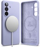 Ringke Silicone Magnetic Hoesje Geschikt voor Samsung Galaxy S26 | Compatibel met MagSafe / Qi2 | Back Cover met Magneet | Zacht Siliconen | Slank Design | Paars