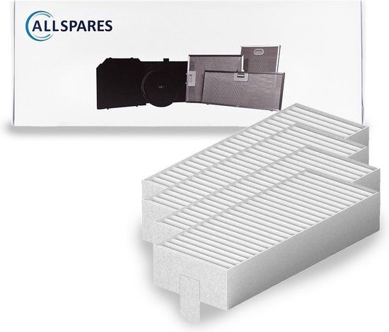AllSpares Akoestisch Filter (4St.) voor afzuigkappen - Geschikt voor Bosch Siemens Neff 17004801, HEZ9VEDU0 / Siemens HZ9VEDU0 / Neff Z811DU0 en Gaggenau CA084010 (192x75x35mm)