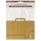 Stamperia - Crafty Shapes for Scrapbooks, Albums, Cards, Bullet Journals and More, Decorate with Papers and Paint, Perfect for Hobbies, Crafts, and Gifting (Secret Diary, Suitcase)