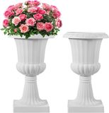 Vevor Set Van 2 Bloempotten, 40x67cm, Wit