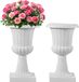 Vevor Set Van 2 Bloempotten, 40x67cm, Wit