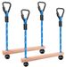 Parcours d'obstacles trapèze - Barre de suspension en bois - 35 cm - Set de 2 - Jusqu'à 113 kg