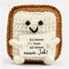Icecat Mini knuffel in de vorm van een gebreid broodje, nieuw model, 6 cm