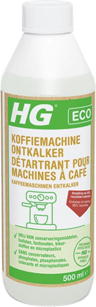 HG ECO koffiemachine ontkalker citroenzuur de milieubewuste ontkalker voor uw espresso- en padkoffiemachines