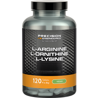Precision Engineered L-Arginine, L-Ornithine & L-Lysine - 120 tabletten