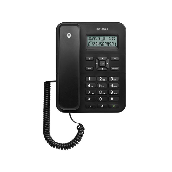 Motorola CT202 - Analoge Telefoon - Nummerherkenning - Zwart