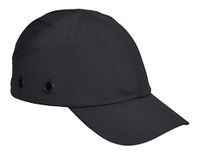 Portwest PW59 Veiligheidshelm Licht Cap Helm Klittenbandsluiting Lange Klep | Marineblauw, One Size, EN 812, Hoofdbescherming, Geventileerd, Binnenste ABS-Schaal, Klittenband Afsluiting