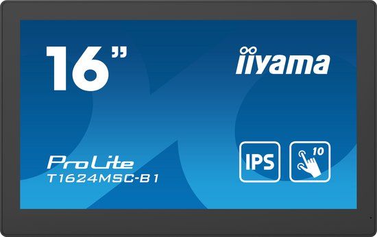 iiyama T1624MSC-B1 15.6" Full HD Touchscreen Monitor - Black