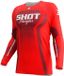 SHOT RACE GEAR Contact Stream Maillot à manches longues Rouge 2XL