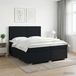 Maison Exclusive - Boxspringbed met matras Zwart 200 x 200 cm Stof