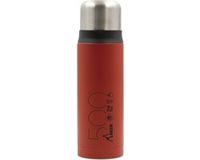 Laken thermosfles roestvrijstaal Rood 0.5L met drinkmok, dubbelwandige rvs drinkfles