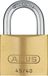 Abus set van 3 gelijksluitende messing hangsloten 45/40