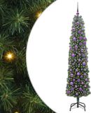 vidaXL Kunstkerstboom Groen 180 cm PVC en Staal en Kunststof