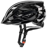 uvex i-vo - lichte allround helm voor dames en heren - individueel verstelbare pasvorm - uitbreidbaar met LED-verlichting - black - 52-57 cm