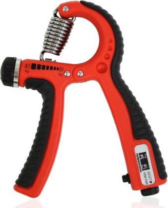 Gymstick Verstelbare Handknijper met Teller - 10-40 kg - Rood