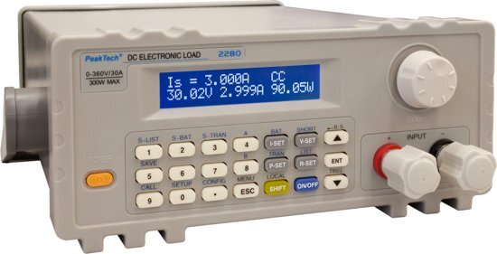 Peaktech 2280 DC-elektronische belasting met USB