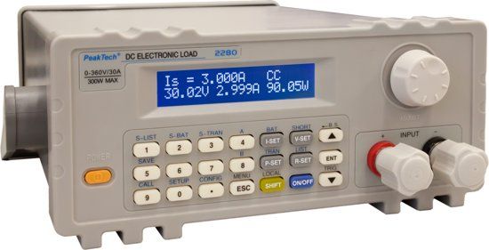 PeakTech 2280 DC-elektronische belasting met USB