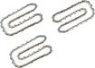 perfektGarten Flymo 3 x zaagketting 40 cm, 1,3 mm, 3/8", 55 TG, geschikt voor Woodshark 2200