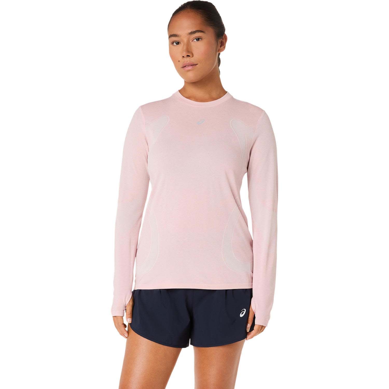 ASICS Road Seamless Hardloopshirt Dames - roze, rood, Maat XL